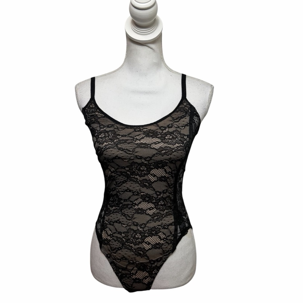 TOPSHOP BLACK LACE WOMEN BODYSUIT SIZE US 12 BRAND NEW WITH TAGS